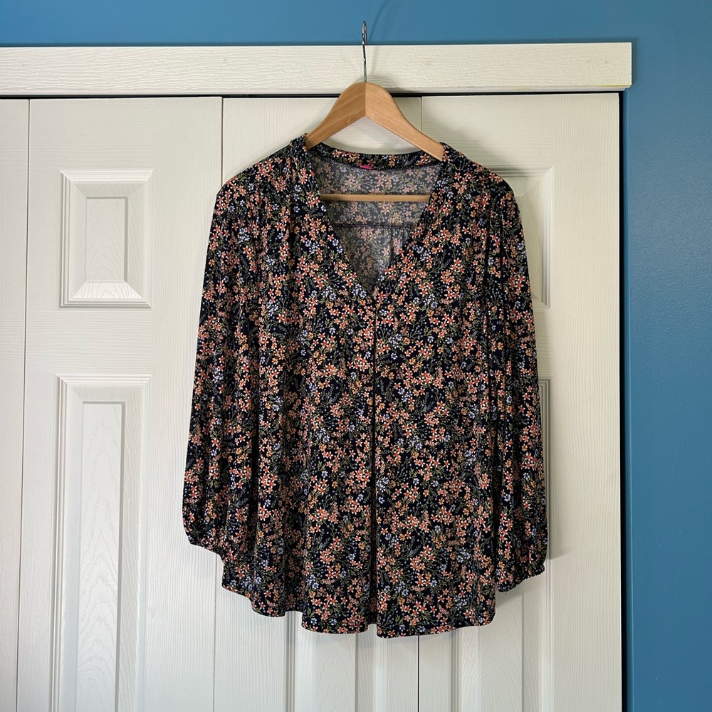 Vince Camuto Floral Blouse